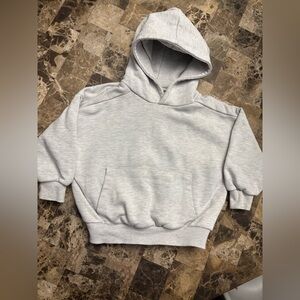 Zara Light Gray Hoodie unisex 2-3 years
